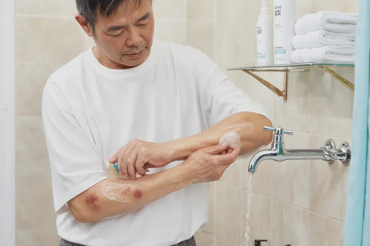 男生手臂容易起湿疹能治愈吗(图4)