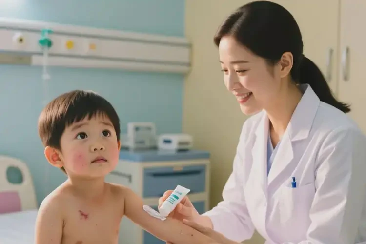 孩子手臂上经常长湿疹能治好吗(图2)