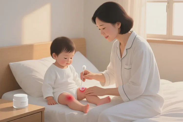 小孩大腿上长湿疹可以治愈吗(图1)