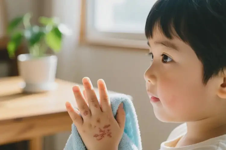 孩子手上偶尔长湿疹能治好吗(图4)