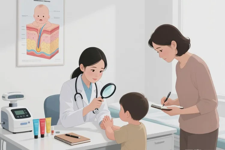 孩子手上偶尔长湿疹可以治愈吗(图2)