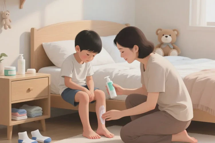 小孩脚上出湿疹可以治愈吗(图2)