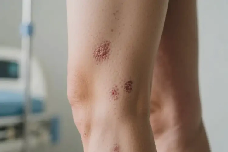 女性大腿偶尔起湿疹能治好吗(图2)