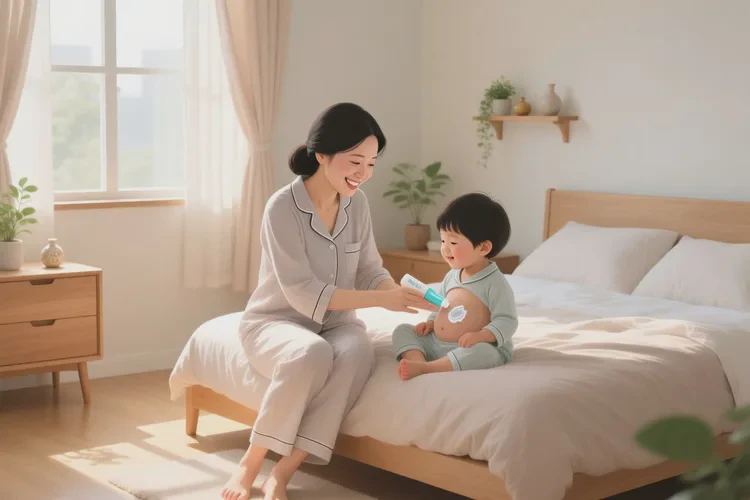 孩子肚子容易起湿疹可以治愈吗(图1)