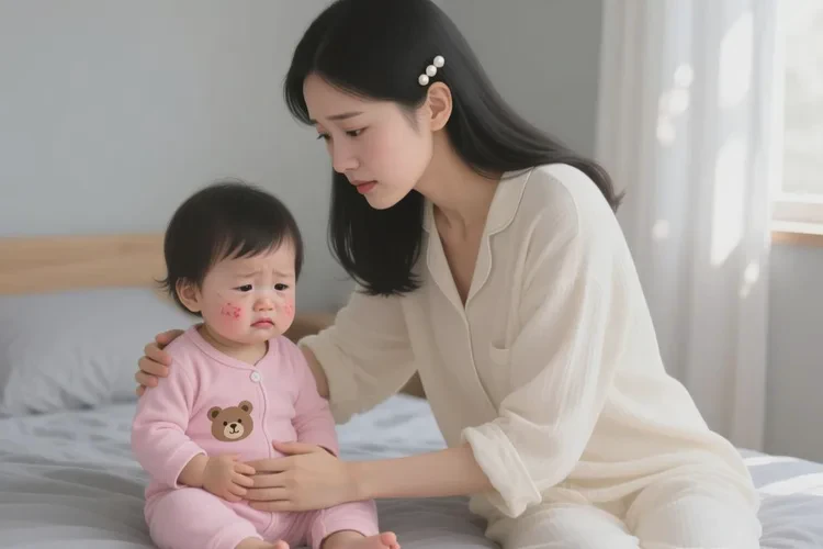 孩子肚子出现湿疹可以治愈吗(图1)