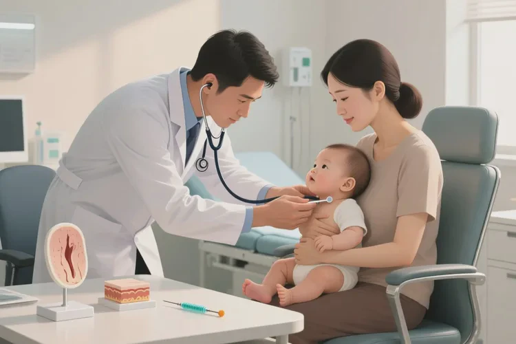 宝宝脖子长湿疹可以治愈吗(图4)