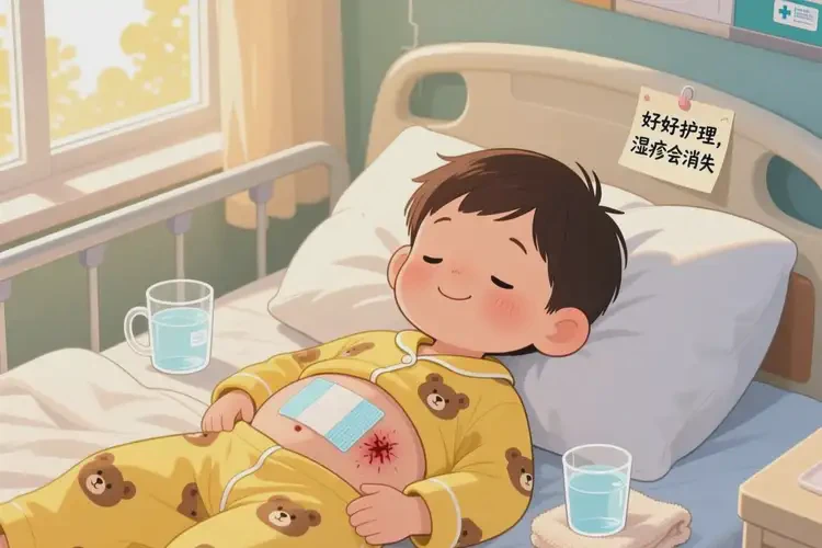 小孩肚子有湿疹能治好吗(图1)