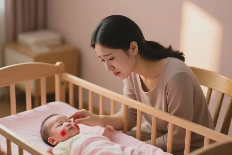 幼儿面部容易长湿疹不管它会自己好吗(图2)