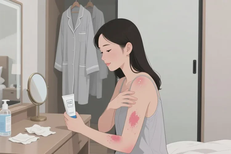 女人四肢容易长湿疹能靠自己自愈吗(图1)