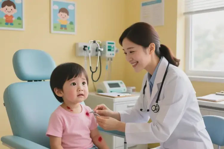 少儿脖子上偶尔起湿疹能治好吗(图3)