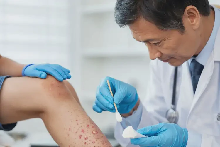 孩子小腿上出湿疹能治好吗(图3)