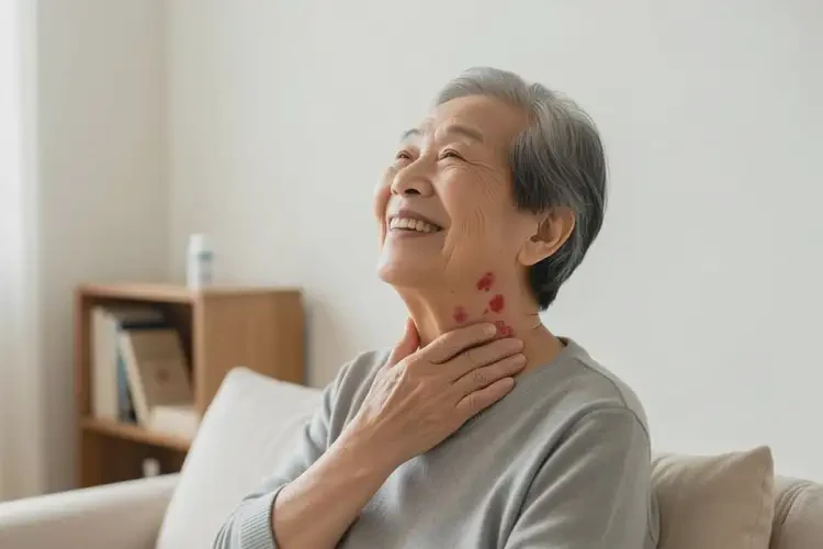 老年人脖子上起湿疹能治好吗(图1)