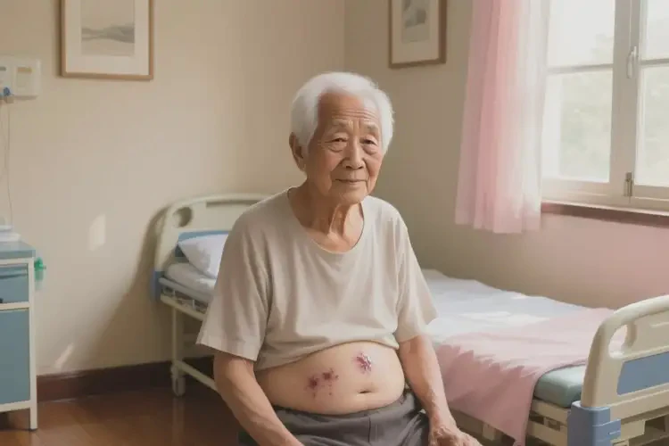 老人肚子出现湿疹不管它会自己好吗(图2)