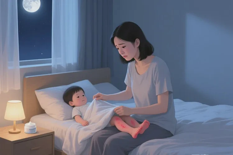 孩子小腿偶尔起湿疹可以治愈吗(图1)