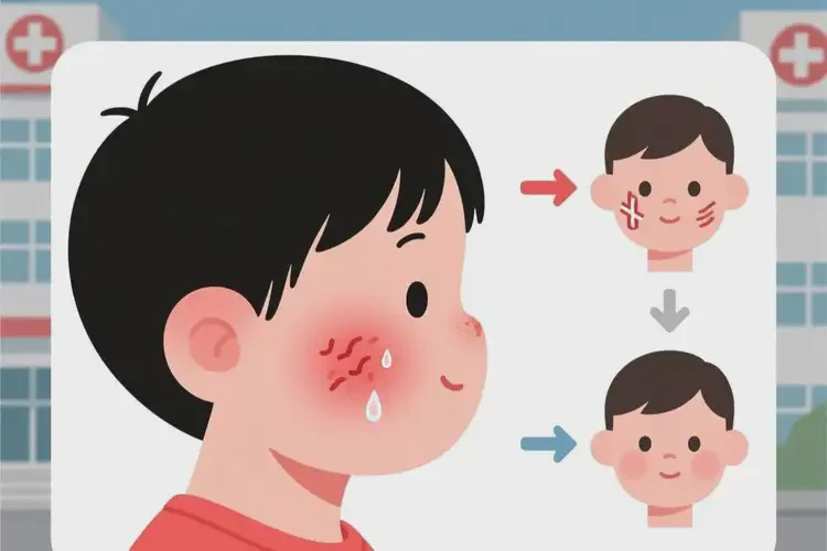 儿童脸上经常起湿疹能治好吗(图1)