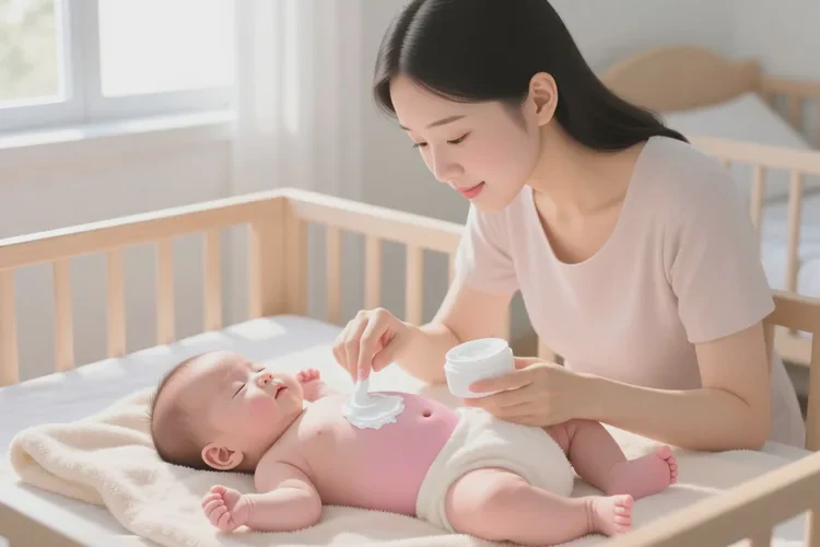 宝宝肚子上容易起湿疹可以治愈吗(图1)