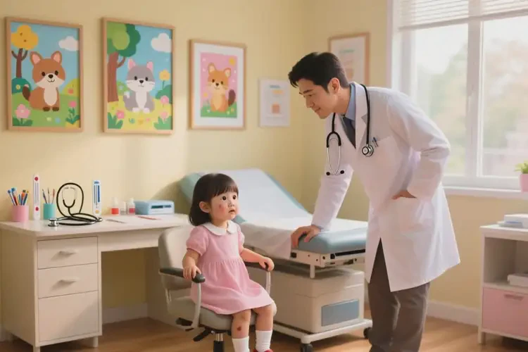 儿童脸上有湿疹能治好吗(图1)