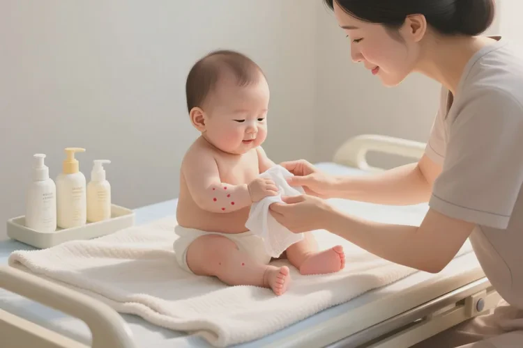 婴儿手臂上偶尔起湿疹可以治愈吗(图2)