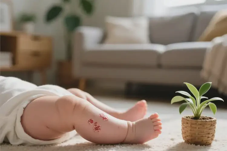 婴儿大腿有湿疹能治好吗(图1)