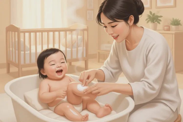 婴幼儿大腿长湿疹可以治愈吗(图1)