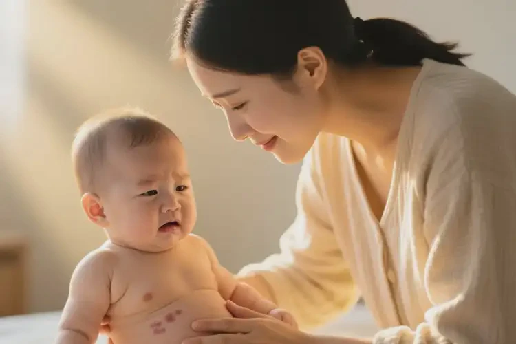 婴儿肚子上出湿疹可不可以彻底自愈(图3)