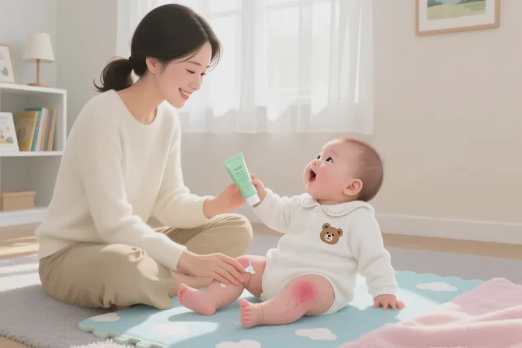 宝宝大腿起湿疹可以治愈吗(图2)