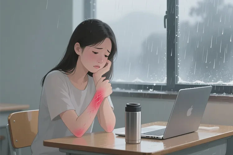 女生身上偶尔长湿疹可以治愈吗(图2)