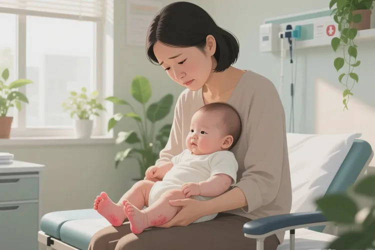 婴幼儿脚上经常起湿疹可以治愈吗(图1)