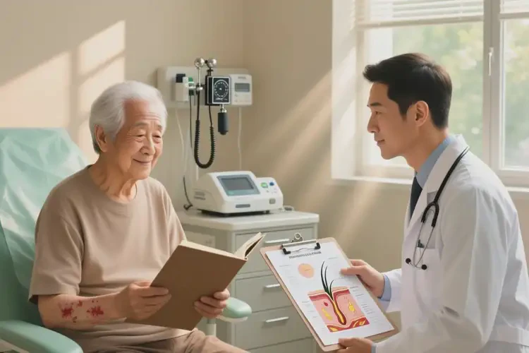 老人脸上经常起湿疹能治好吗(图2)