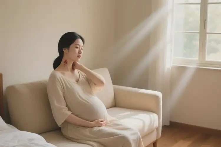 孕妇脖子上偶尔长湿疹能靠自己自愈吗(图2)