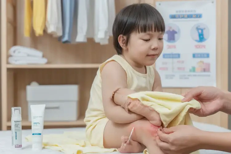 小孩小腿上有湿疹能治好吗(图3)