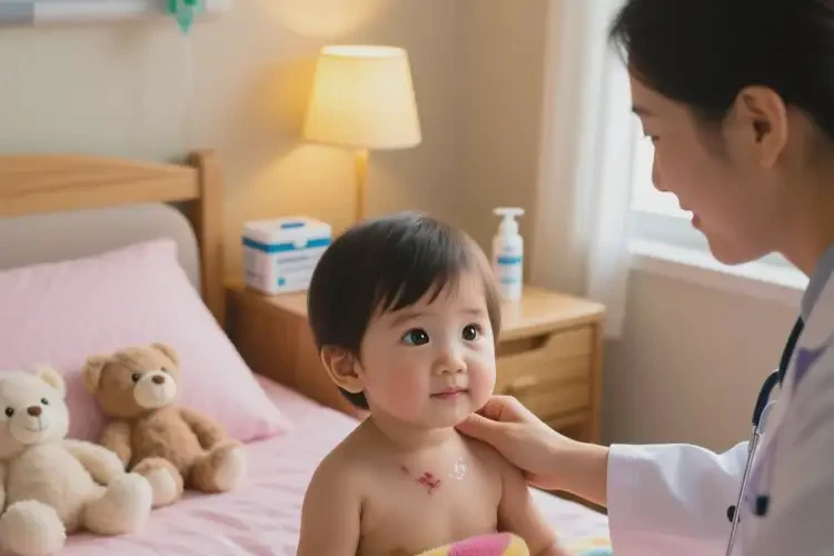 孩子脖子容易起湿疹能治好吗(图4)