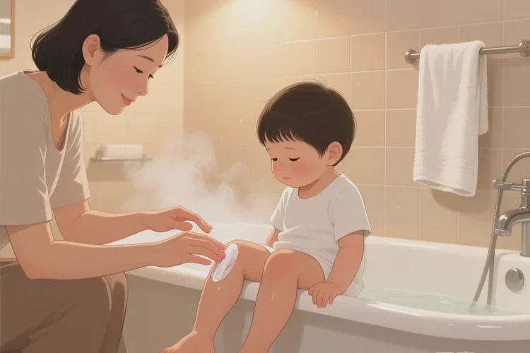 孩子小腿容易长湿疹可以治愈吗(图1)