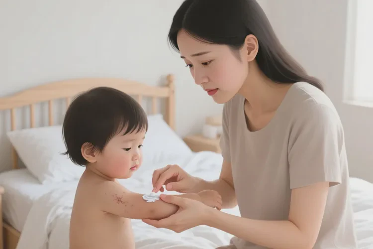 小孩手臂容易起湿疹可以治愈吗(图1)