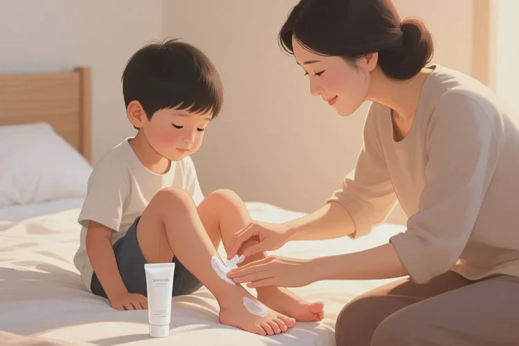 孩子脚上出现湿疹可以治愈吗(图2)