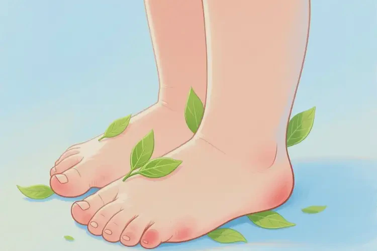 孩子脚上偶尔起湿疹能治好吗(图3)