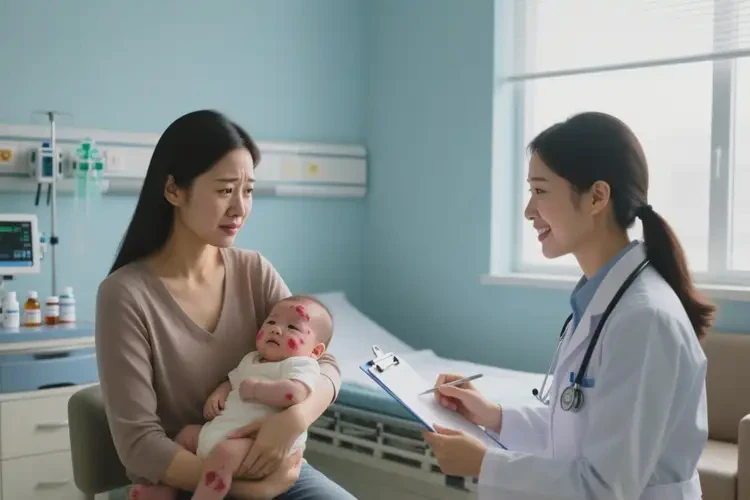 孩子面部出湿疹能治好吗(图4)