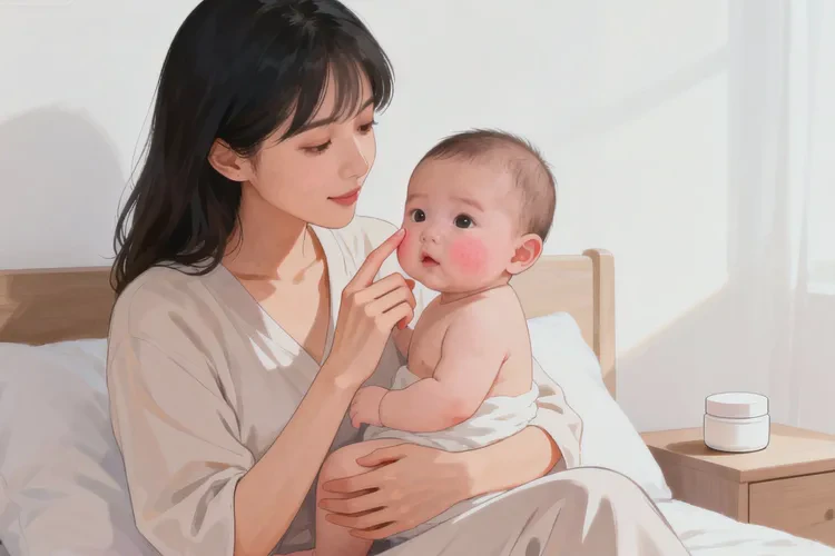 婴儿面部容易起湿疹可以治愈吗(图1)