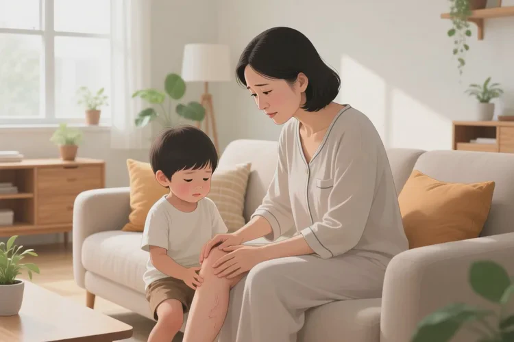 小孩大腿长湿疹可以治愈吗(图1)