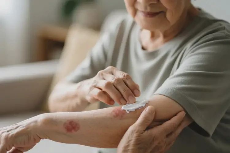 老年人手臂上出湿疹能治好吗(图3)