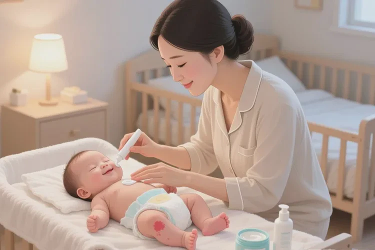 婴儿小腿上容易长湿疹可以治愈吗(图1)