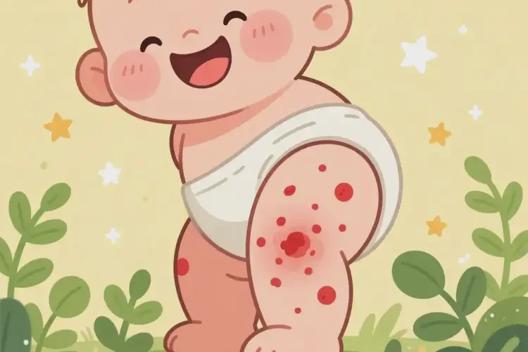 婴幼儿大腿上出现湿疹能治好吗(图1)