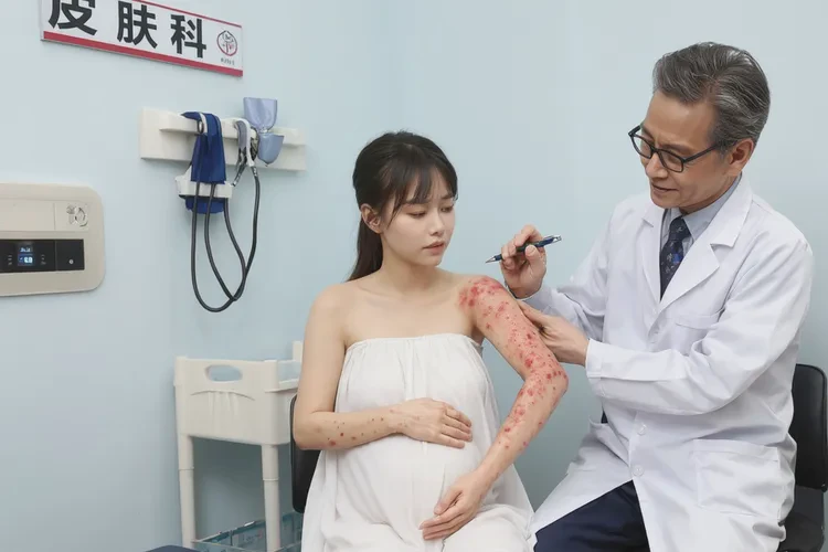 产妇手臂偶尔起湿疹可以治愈吗(图2)