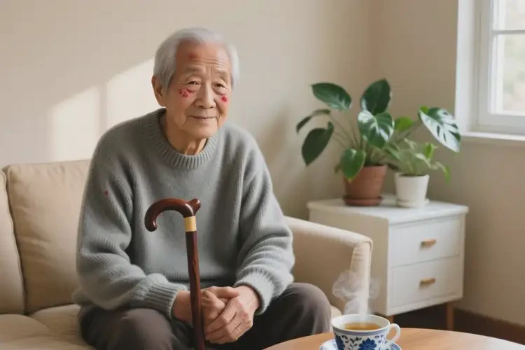 老人脸上起湿疹能治好吗(图1)