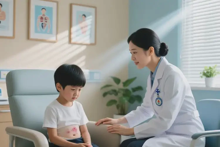 少儿肚子上容易长湿疹能治好吗(图1)