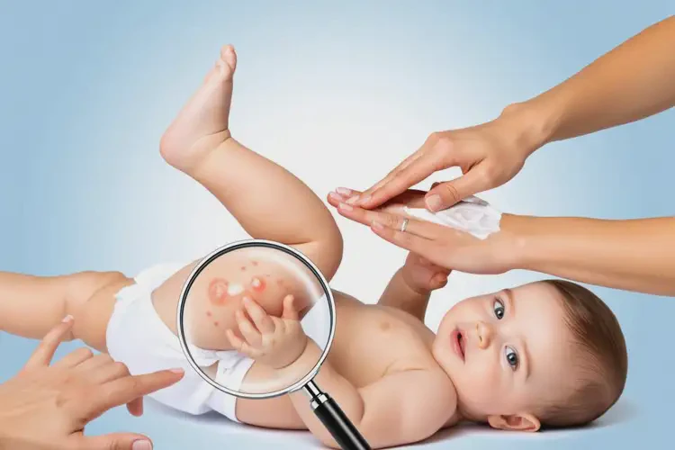 婴儿大腿上经常长湿疹能治好吗(图1)
