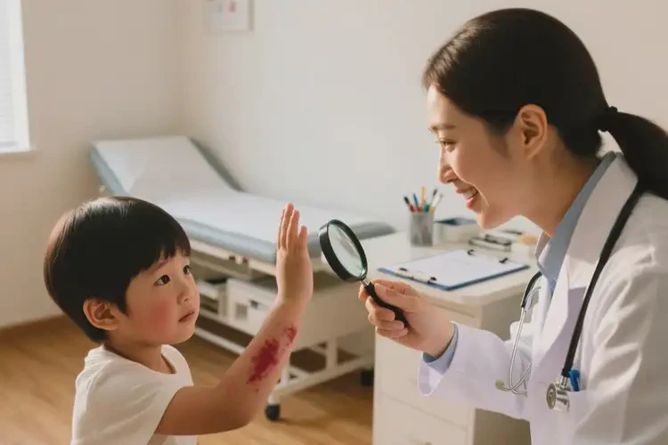 儿童手臂经常长湿疹能治好吗(图1)