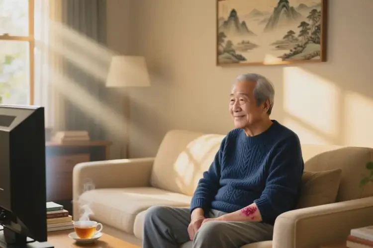 老年人手臂上容易起湿疹不管它会自己自愈吗(图1)