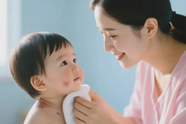 少儿脖子偶尔起湿疹能治好吗(图2)