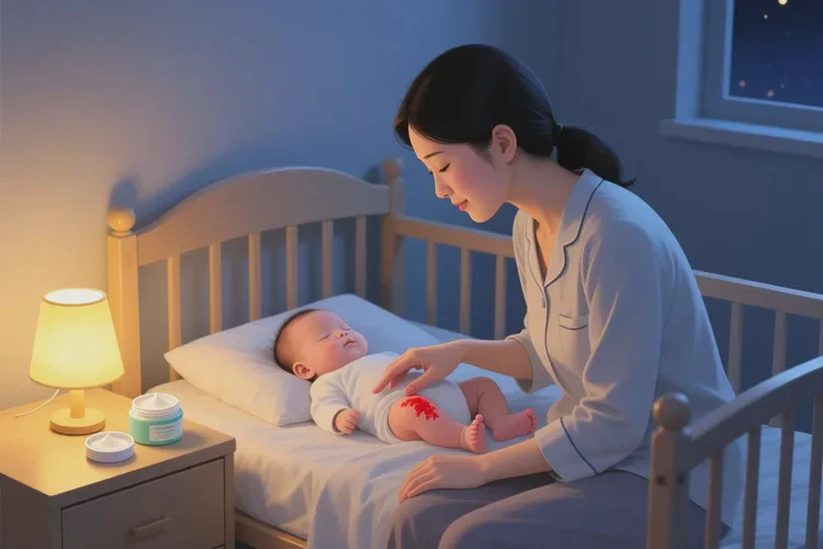 宝宝小腿有湿疹可以治愈吗(图1)